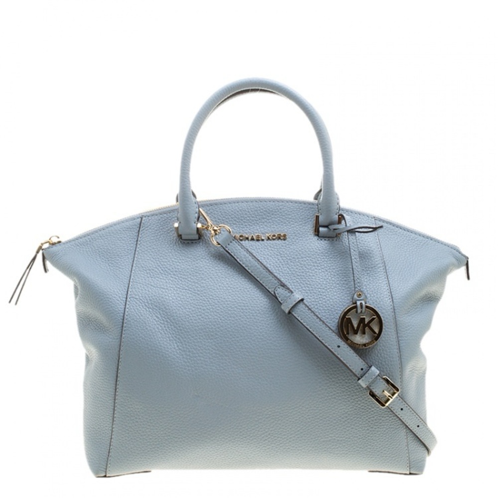 Michael Kors Light Blue Leather Shoulder Bag